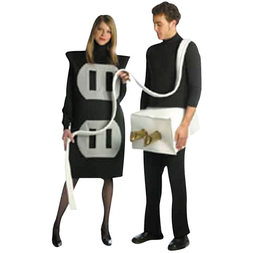 Plug And Socket Funny Halloween Couple Costume Image