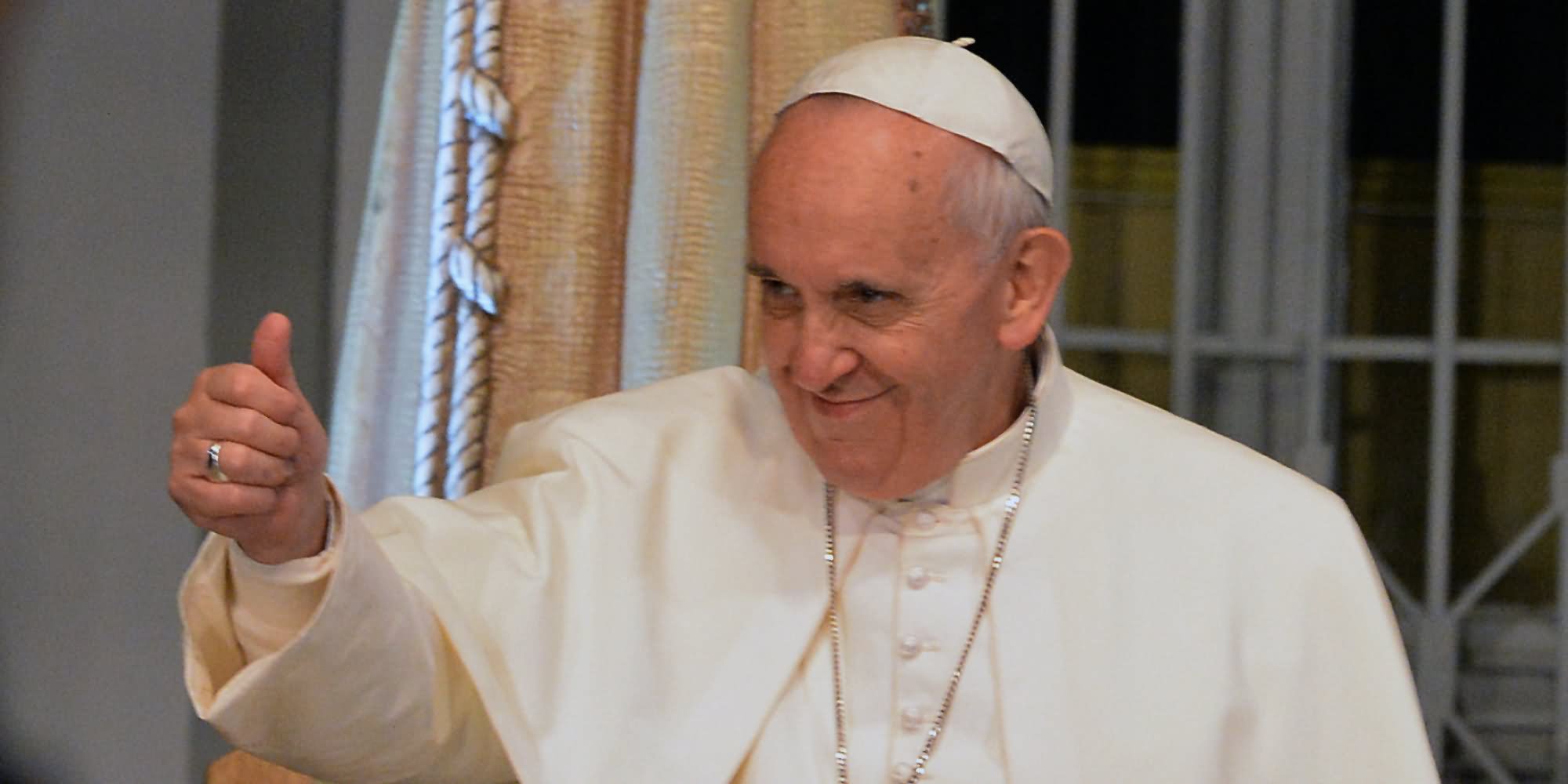 Pope Thumbs Up Funny Image