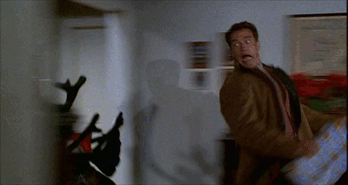 Reindeer Trying To Hit Arnold Funny Gif