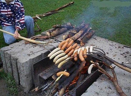 Sausages Funny Grilling Picture