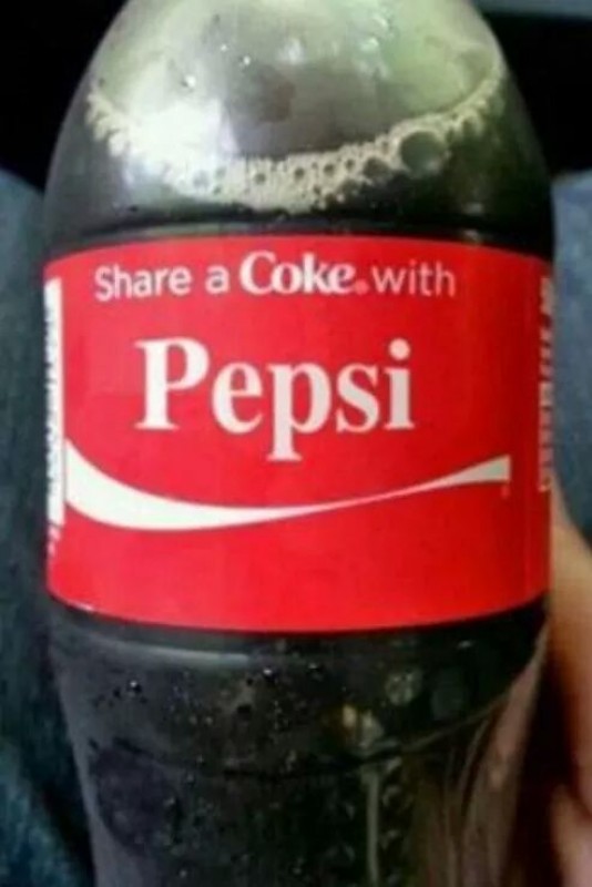 Share A Coke With Pepsi Funny Picture
