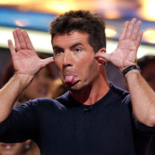 Simon Cowell Making Funny Face