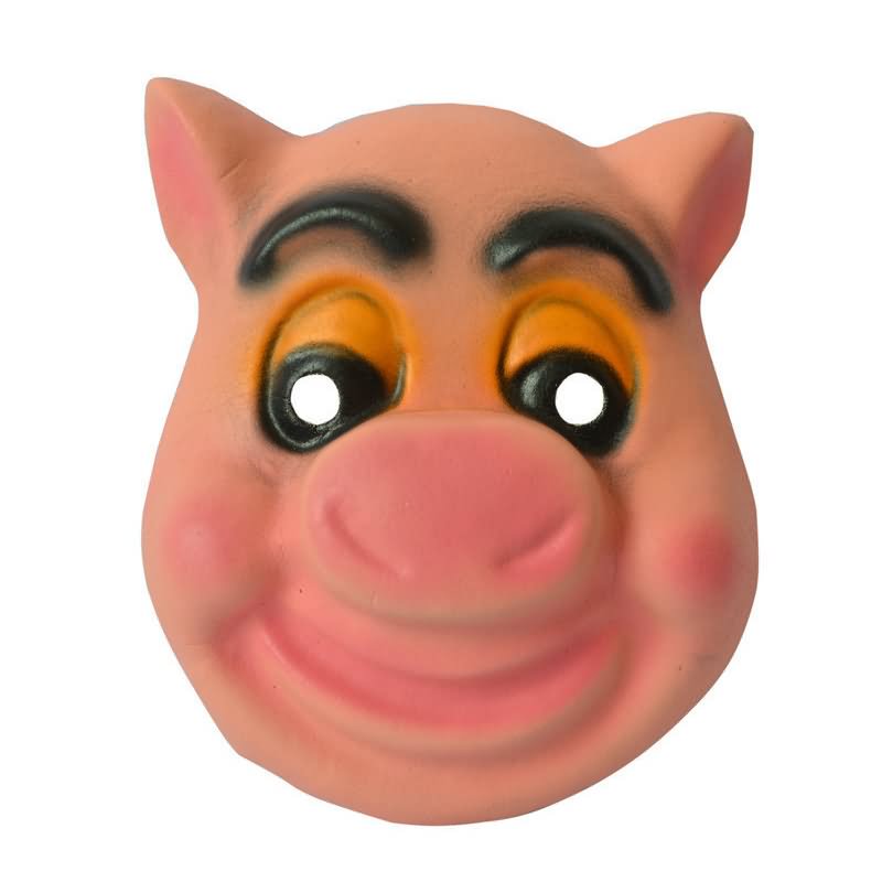 Smiling Pig Funny Mask Picture