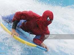 Spider Man Funny Surfing Picture