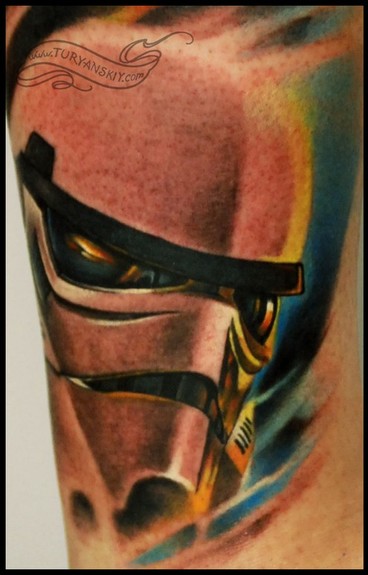 Star War Mask Tattoo Design