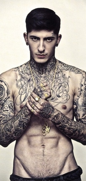 Stylish Grey Ink Full Body Tattoo For Guys