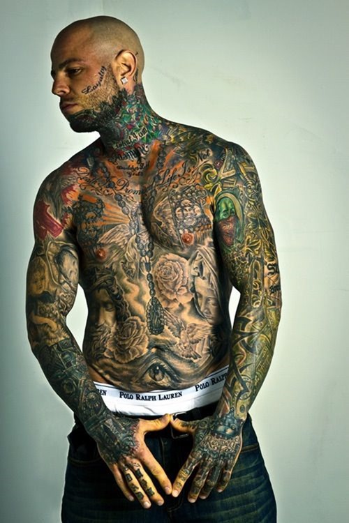 Super Cool Full Body Tattoo For Men