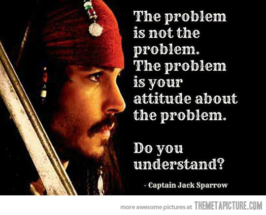 The Problem Is Not The Problem Funny Attitude Image