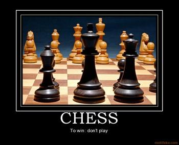 To Win Don't Play Funny Chess Poster