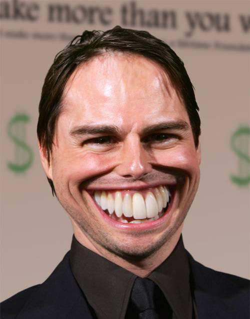 Tom Cruise Funny Smiling Photoshopped Face