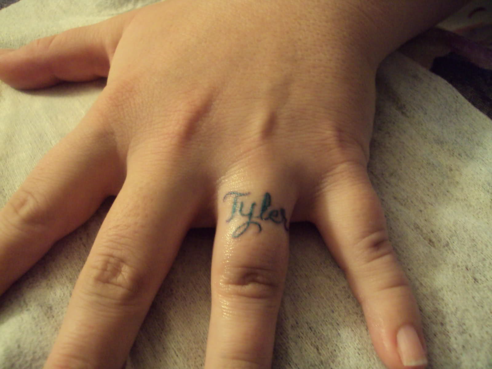 Tyler Finger Tattoo For Girls