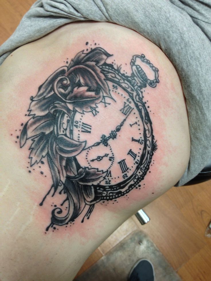 Clock tattoo design | tribal tattoo - YouTube