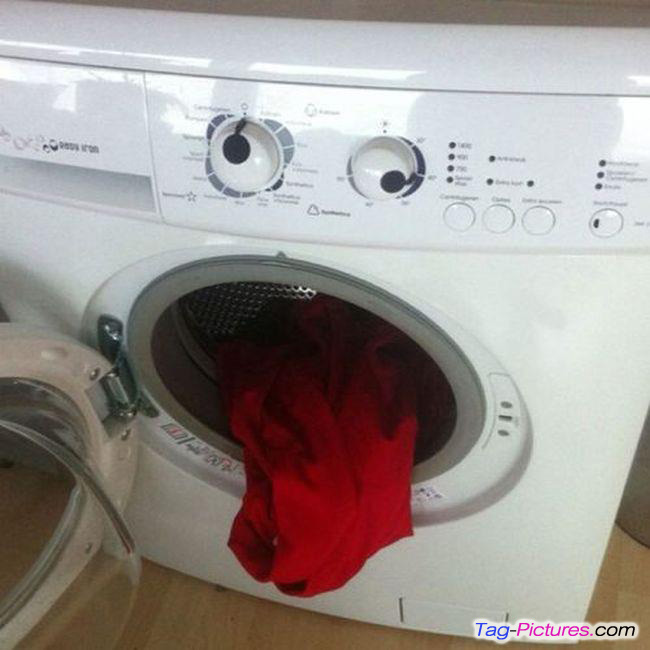 Washing Machine Funny Tongue Image