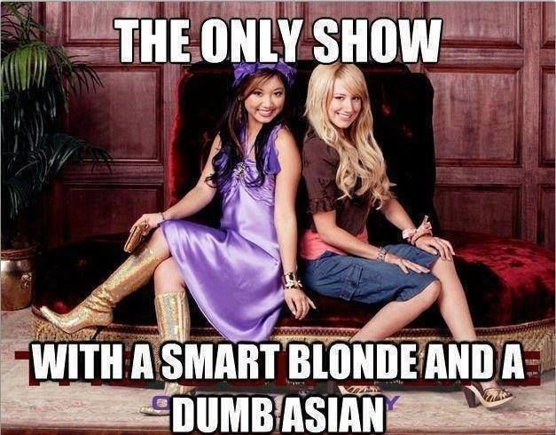 With A Smart Blonde And A Dumb Asian Funny Meme