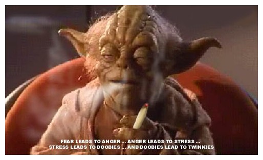 Yoda Smoking Funny Picture