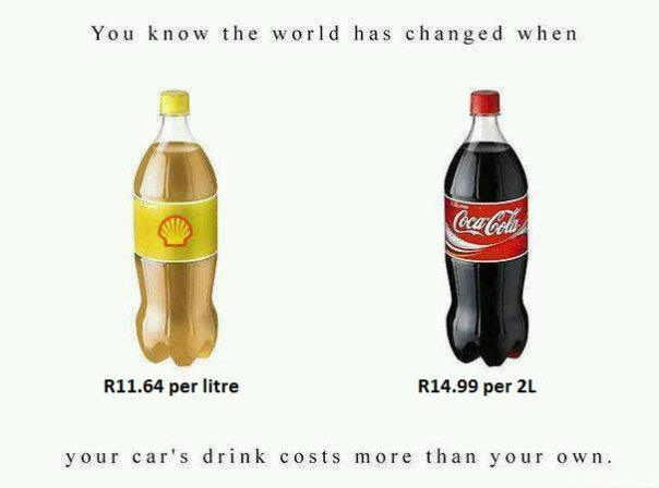 Your Car's Drink Costs More Than Your Own Funny Coca Cola Image