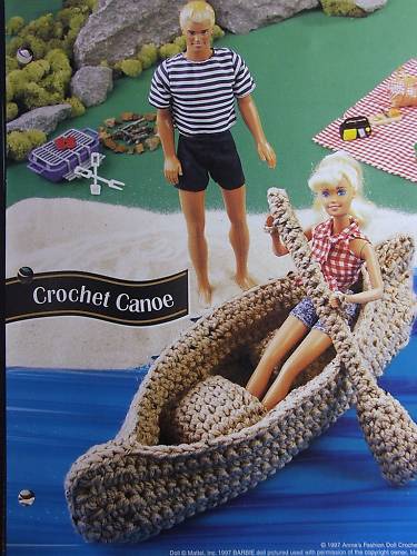 Crochet Canoe Funny Barbie Picture