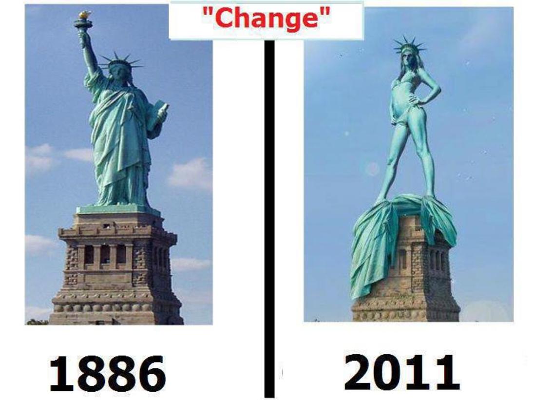 Funny Change Statue Of Liberty