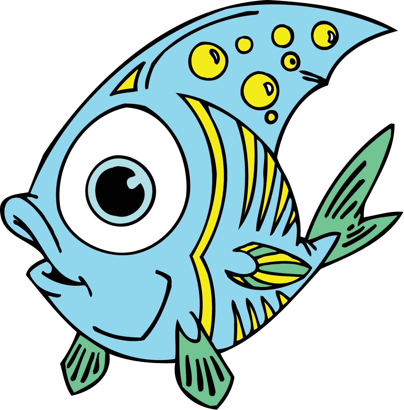 Funny Fish Clip Art Image