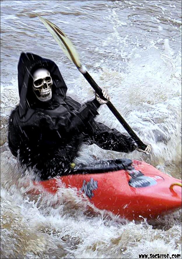 Funny Ghost Canoeing Picture