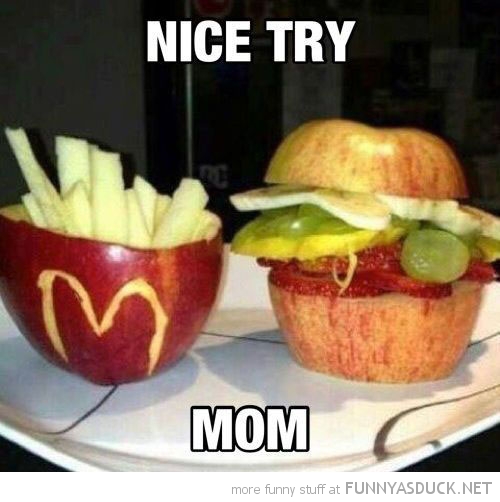 Funny McDonald's Apple Burger Picture
