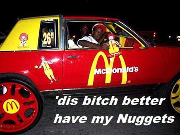 Funny McDonald's Car Picture