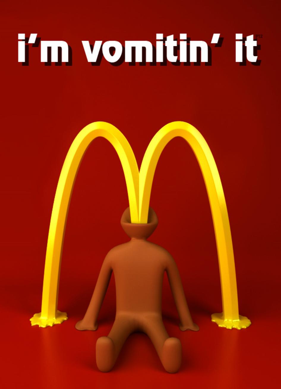 Funny McDonald's Logo I Am Vomitin It