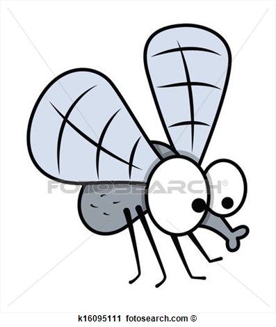 Funny Mosquito Clip Art Image
