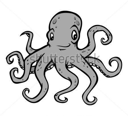 Funny Octopus Clip Art