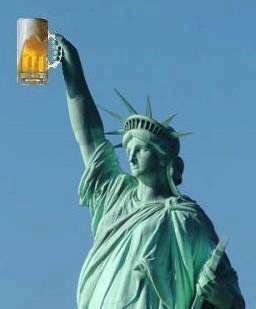 Funny Statue Of Liberty With Beer Mug