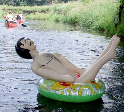 Funny Tubing Canoeing Image