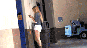 Girl Scared To See Evil Clown In Lift Funny Gif