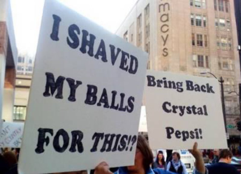 I Shaved My Balls For This Funny Protest Sign Board