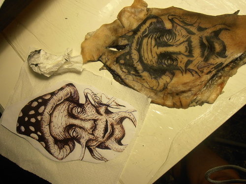 Old Mushroom Tattoo Designs