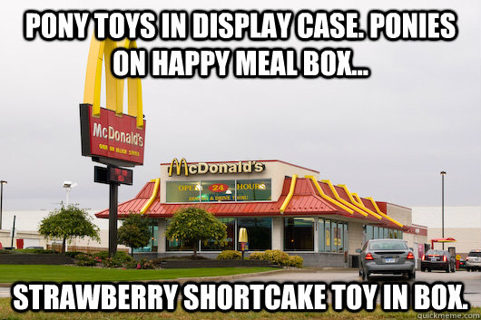 Strawberry Shortcake Toy In Box Funny McDonald's Meme Image