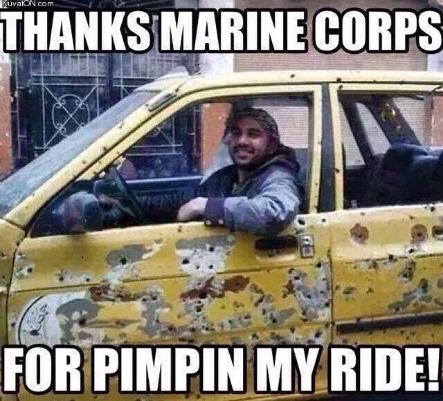 Thanks Marine Corps For Pimin My Ride Funny Picture