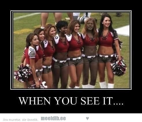 When You See It Funny Cheerleader Poster