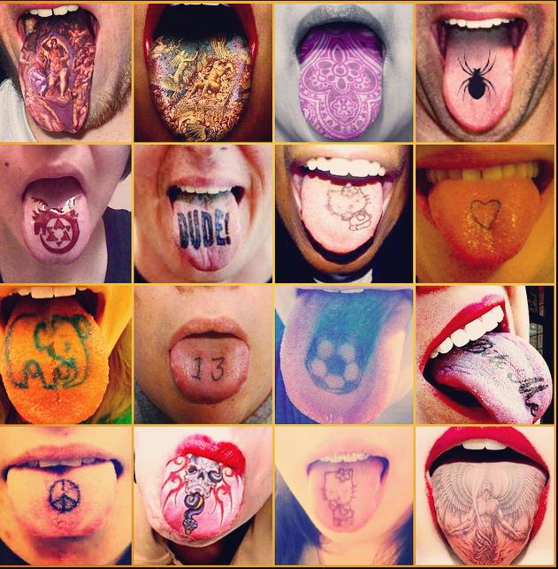 Attractive Tattoo Designs For Tongue