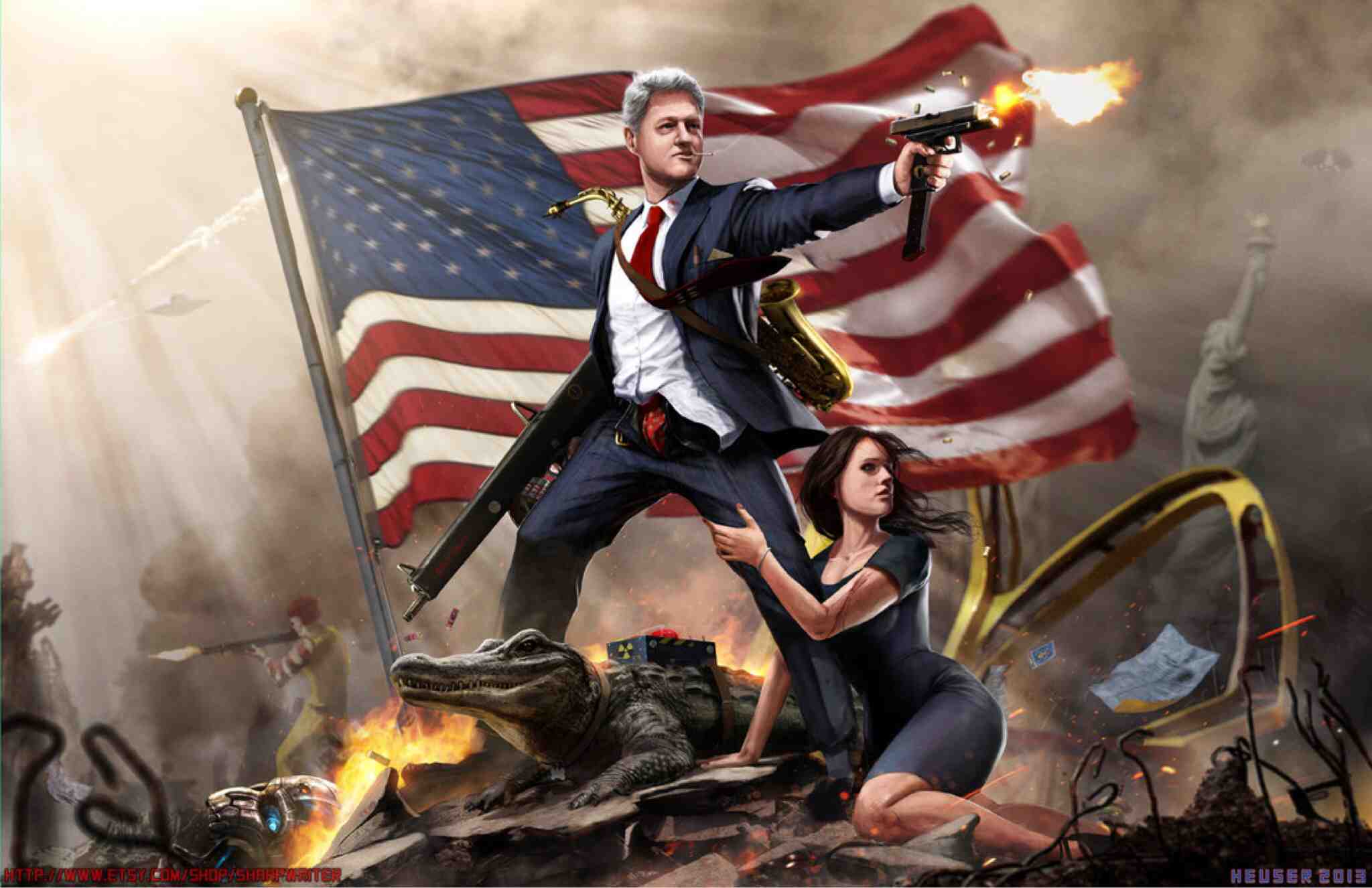 Bill Clinton Funny Animated Image