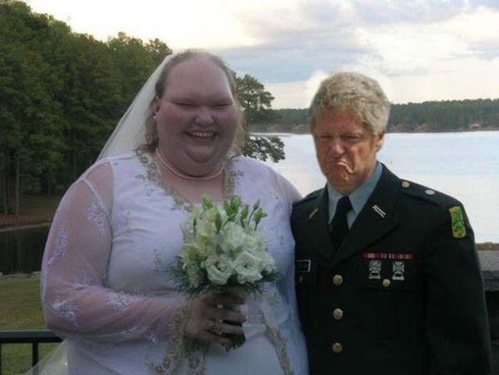 Bill Clinton Weds Fat Girl Funny Photoshopped Picture