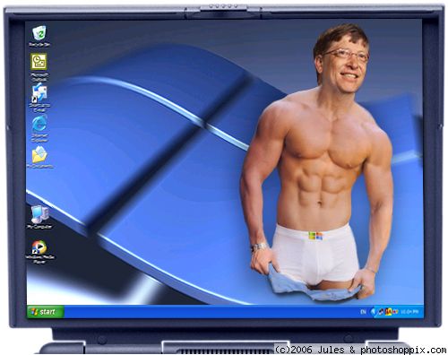 Bill Gates Funny Photoshopped Wallpaper Picture