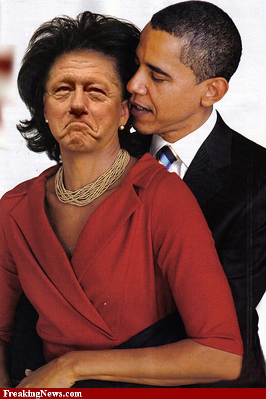 Barack Obama Loves Bill Clinton Funny Photoshopped Picture