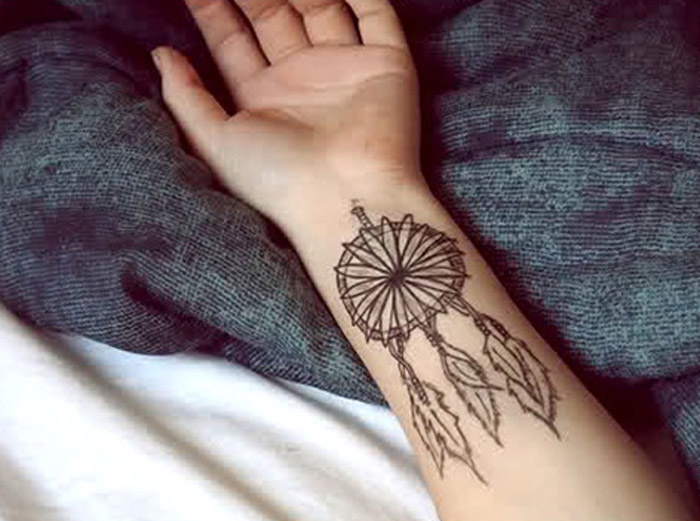 Dreamcatcher Tattoos On Wrist For Women
