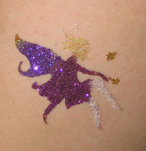 Fantastic Glitter Fairy Tattoo Design
