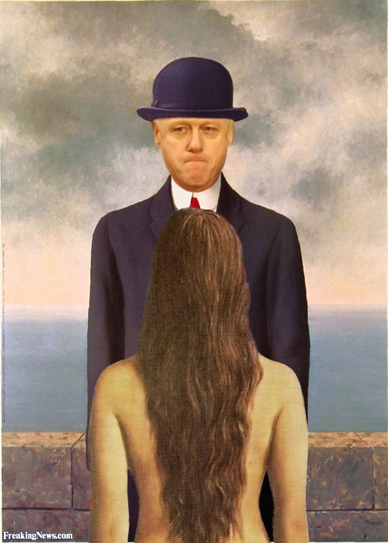 Funny Bill Clinton Painting Picture