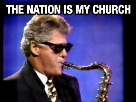 Funny Bill Clinton Playing Saxophone