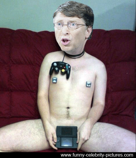 Funny Bill Gates Launch New Game Photoshopped Picture