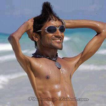 Funny Bollywood Muscle Man Picture