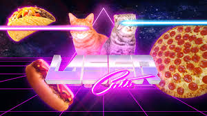 Funny Cat Laser Wallpaper