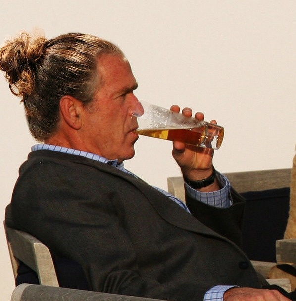 Funny Drinking George Bush Picture